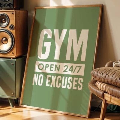 Gym No excuses. Open 247 1