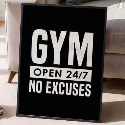 Gym No excuses. Open 247 6