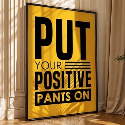 Put your positive pants on 4