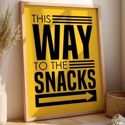 This way to the snacks 7