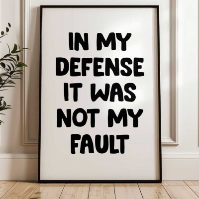 In My Defense It Was Not My Fault 3