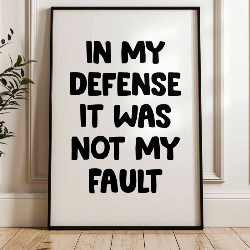 In My Defense It Was Not My Fault 3