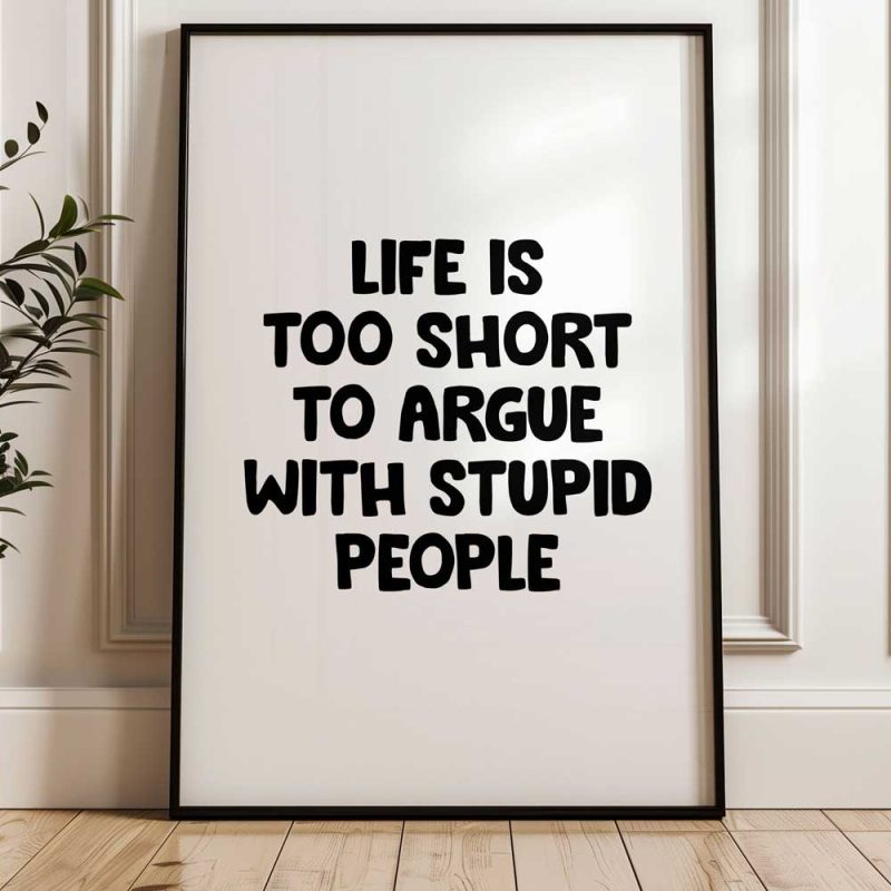 Life Is Too Short To Argue With Stupid People 3