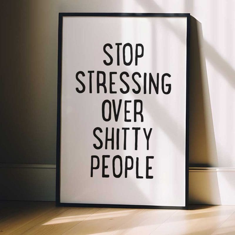 Stop Stressing Over Shitty People 4