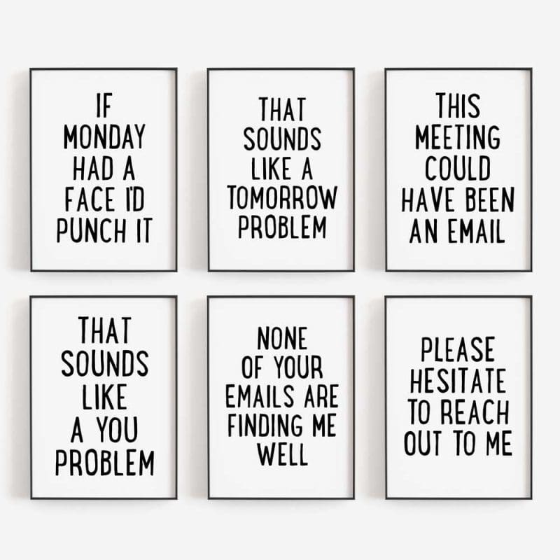 Wall Art Funny Office 6.1