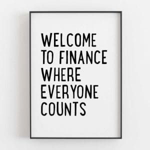 Welcome To Finance Where Everyone Counts