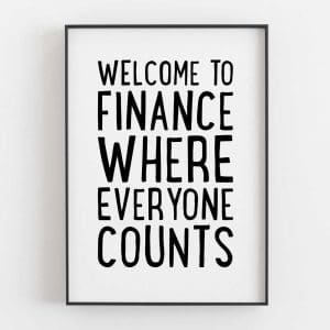 Welcome To Finance Where Everyone Counts