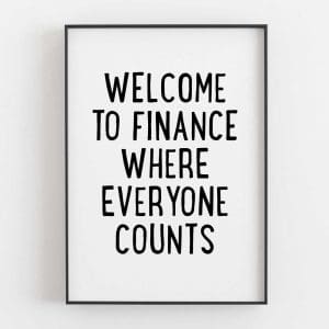 Welcome To Finance Where Everyone Counts